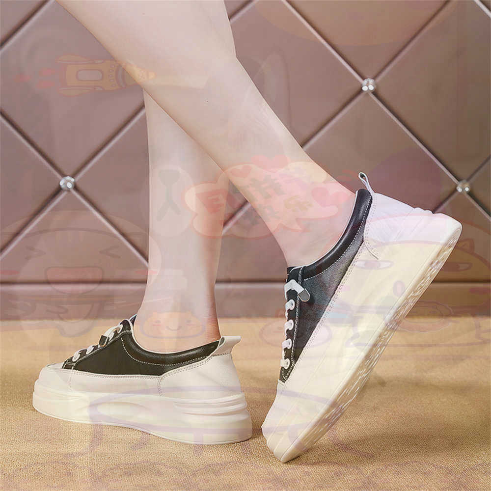 Vintage Fashion Brand Names - LACE-up Chunky Loafers ผู้หญิงสเก็ตบอร์ดกีฬารองเท้าตะกร้ารองเท้าผ้าใบจริงแบบพกพาข่าวตะกร้า Teni ที่มีคุณภาพสูง
