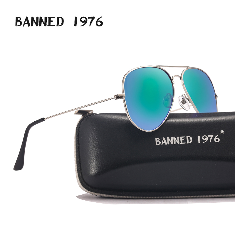 Vintage Fashion Brand Names - ห้าม 1976 คลาสสิก HD กรอบโลหะโพลาไรซ์แว่นตากันแดด Designer