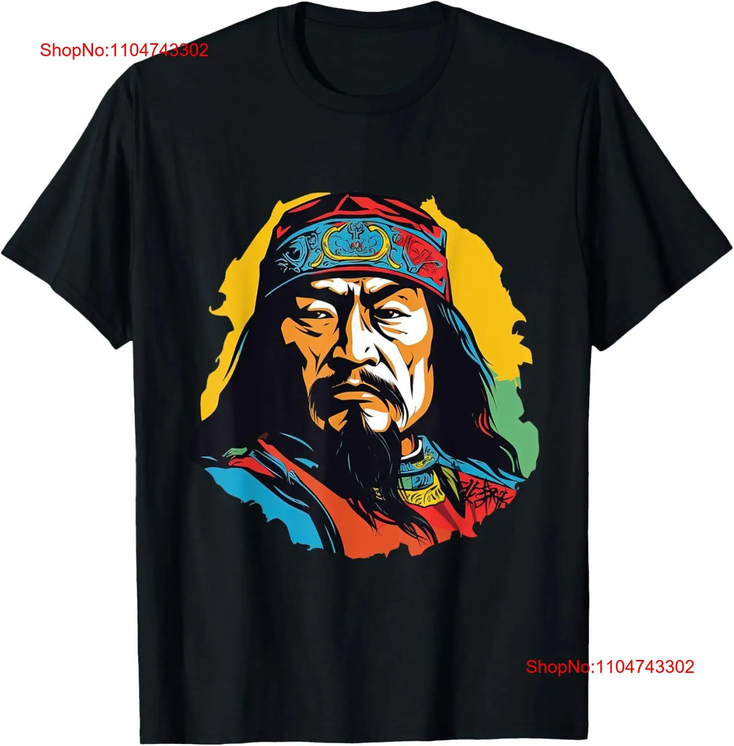 Vintage Fashion Art - Genghis Khan Pop Art T เสื้อ