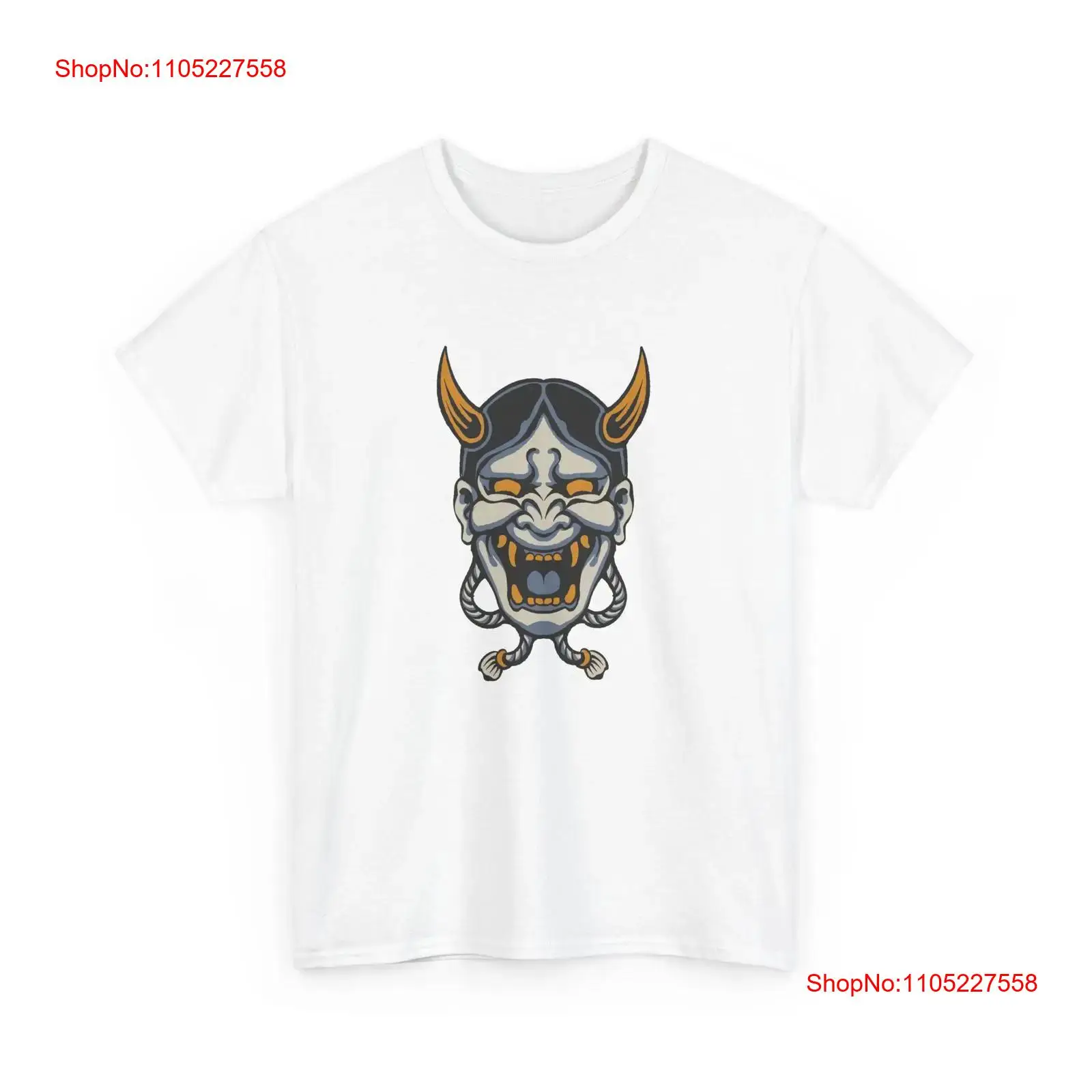 Vintage Fashion Kyoto - เสื้อยืดลายโอนิญี่ปุ่น ความงามแบบดั้งเดิม คิโยมิโนะ วินเทจ ลวดลายกราฟิกแบบซักแล้ว ระบายอากาศได้ดี