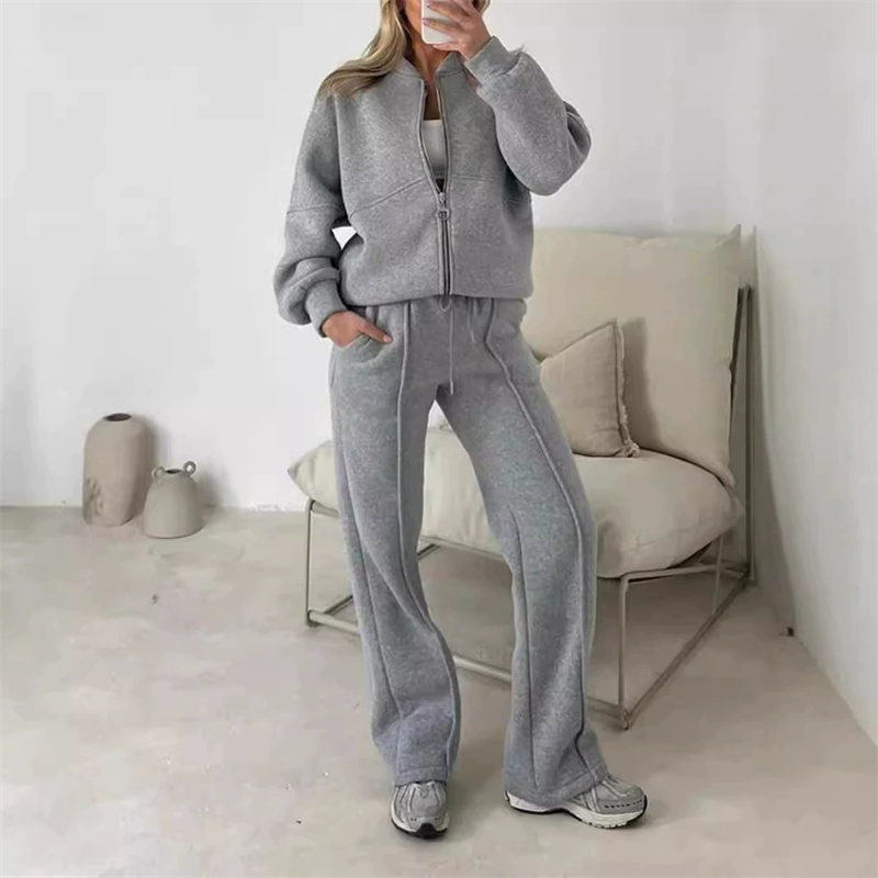 ชุดเซ็ทเสื้อสเวตเชิ้ตสองชิ้น ป - Wide Leg Trouser 70S บทวิจารณ์และราคา