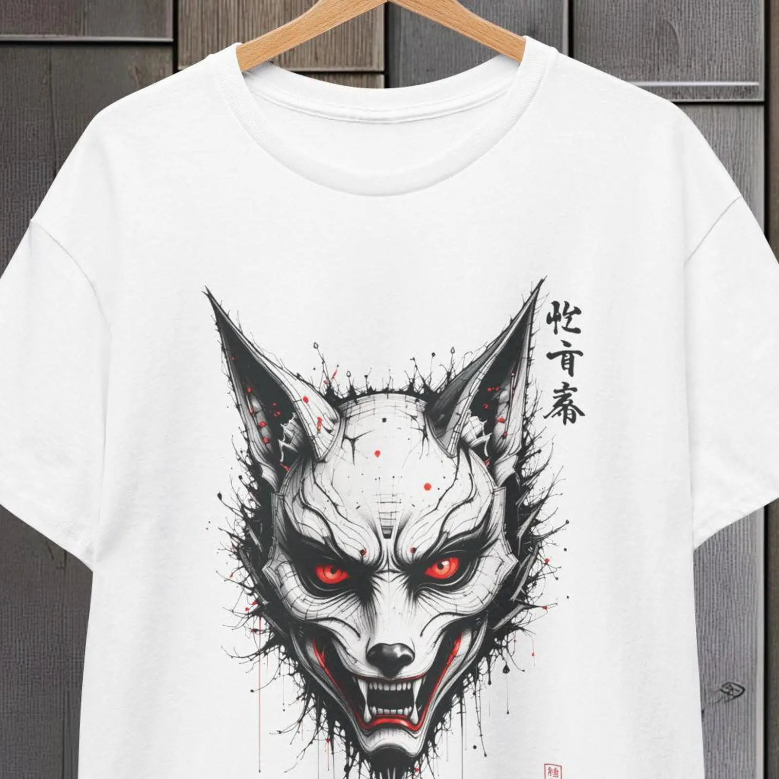 เสื้อยืดลายหน้ากากจิ้งจอกญี่ปุ - Vintage Fashion Kyoto บทวิจารณ์และราคา