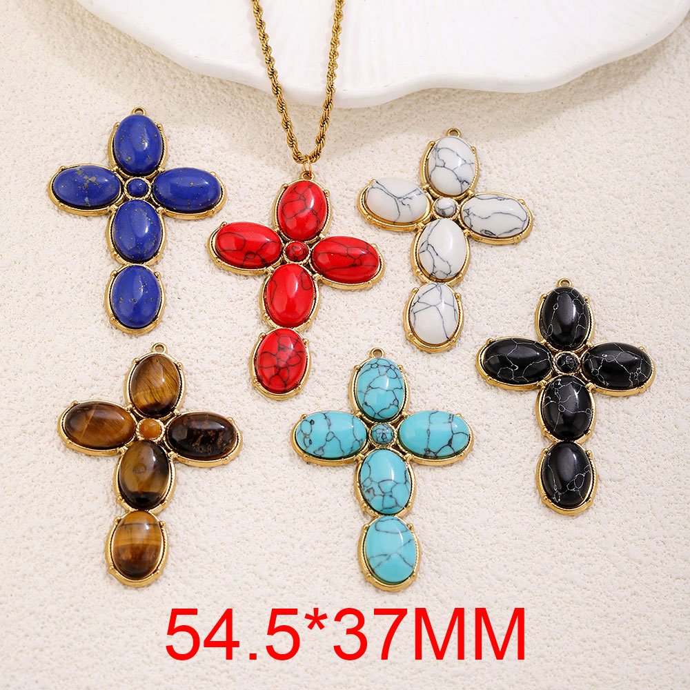 จี้สแตนเลสสตีลทรงกางเขนขนาดใหญ - Vintage Fashion Nova บทวิจารณ์และราคา