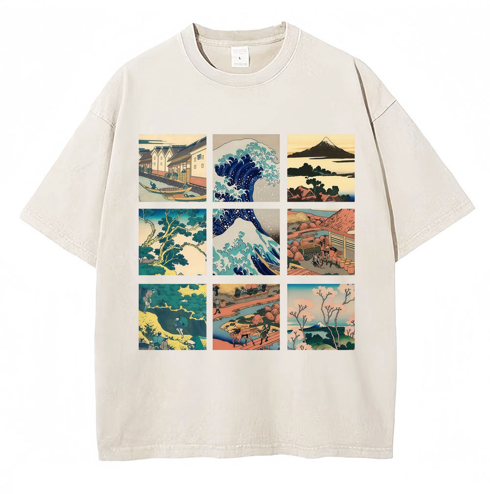 เสื้อยืดลายกราฟิกสไตล์ญี่ปุ่นเ - Vintage Fashion Kyoto บทวิจารณ์และราคา