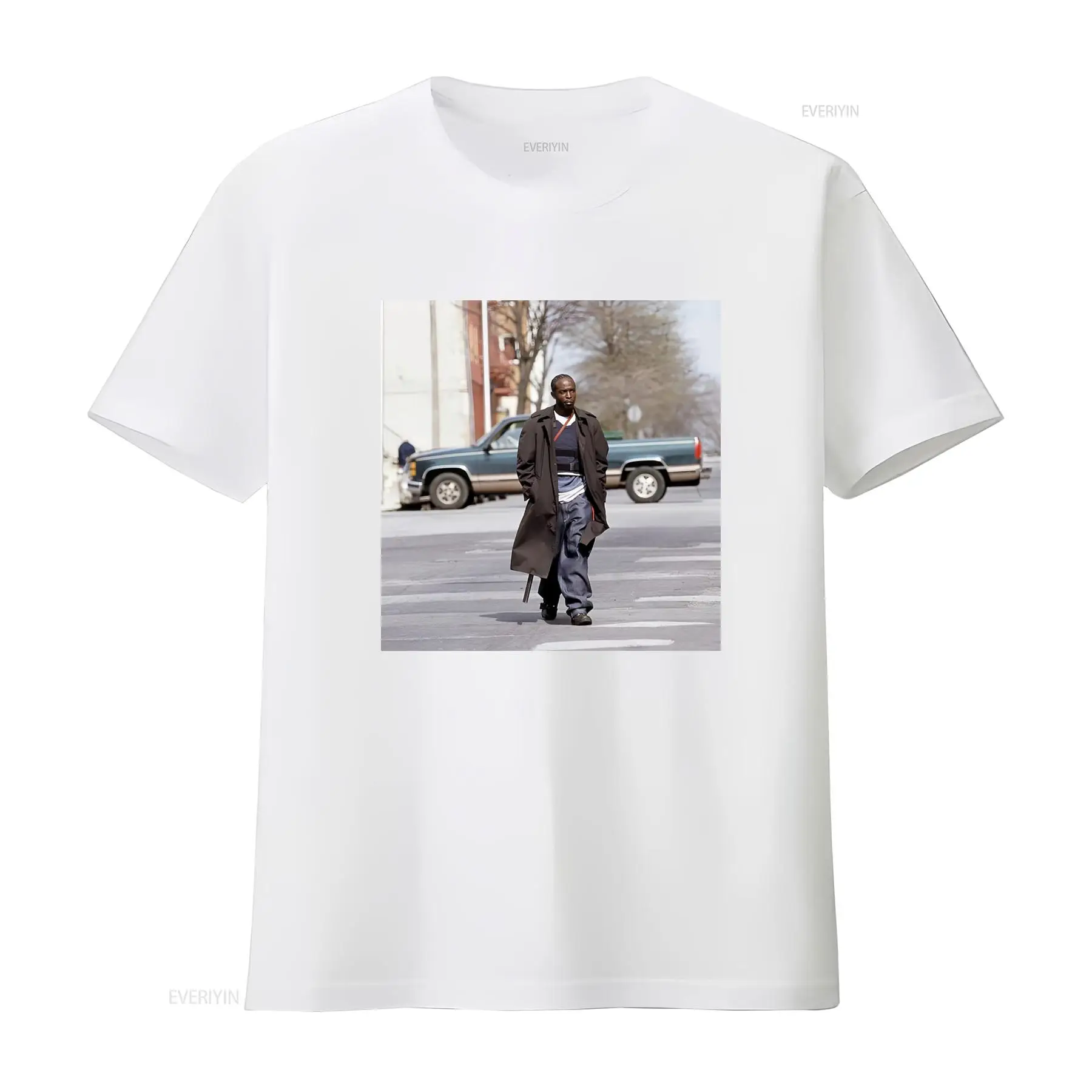 เสื้อยืด The Wire Omar ผ้าฝ้าย - Vintage Fashion Tv บทวิจารณ์และราคา