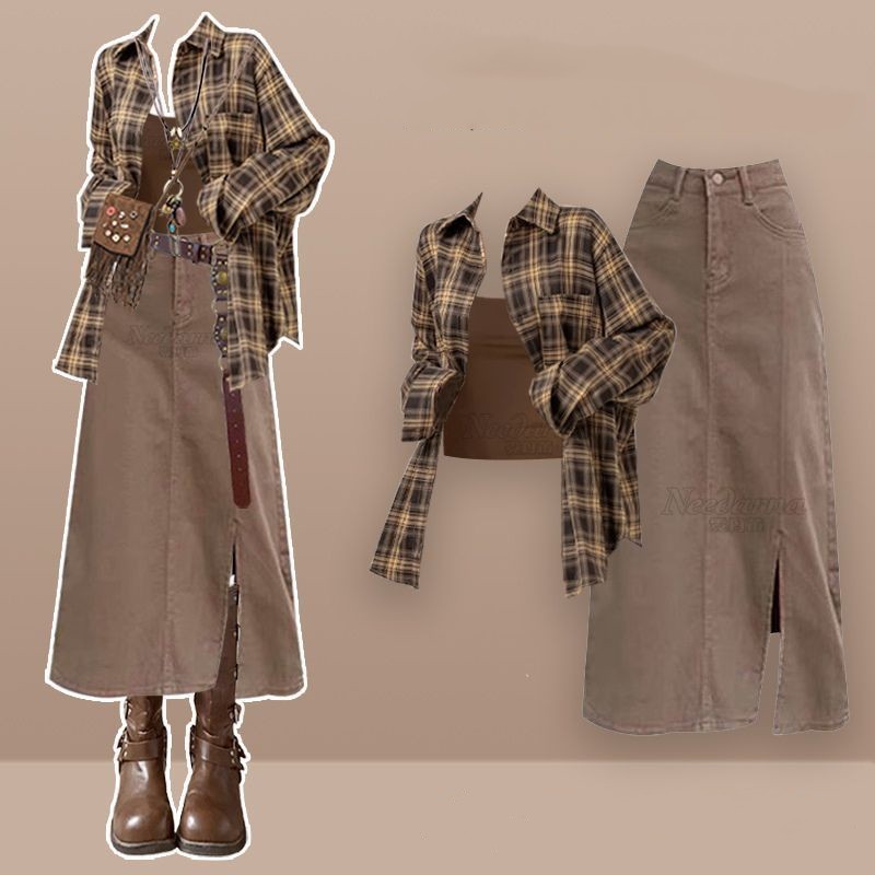ชุดเซ็ต 3 ชิ้น เสื้อเชิ้ตลายทา - Vintage Fashion Postcards บทวิจารณ์และราคา