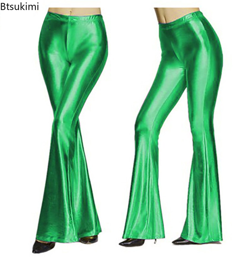 กางเกงขาบานเงาสำหรับผู้หญิง กา - Wide Leg Trouser 70S บทวิจารณ์และราคา