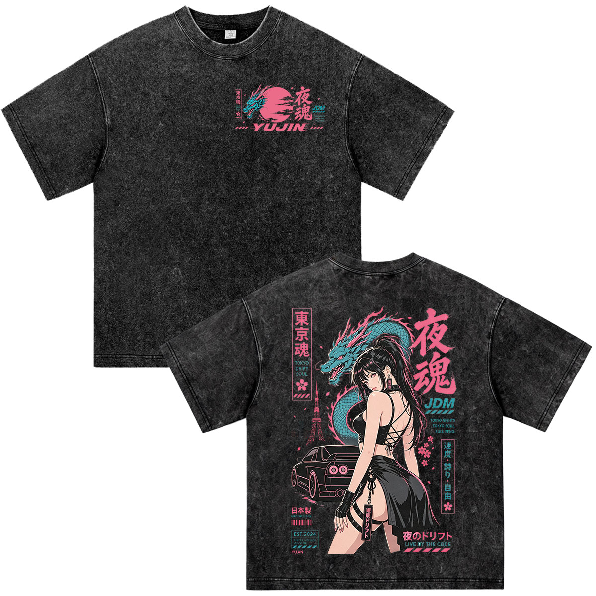 เสื้อยืดลายอนิเมะ Initial D Dr - Vintage Fashion Kyoto บทวิจารณ์และราคา