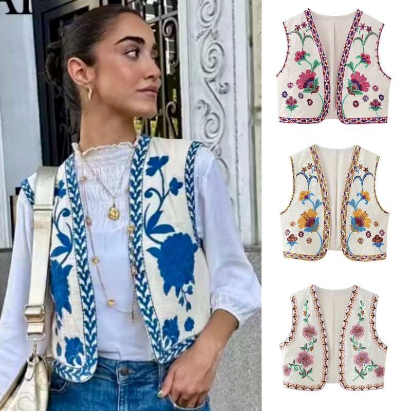 เสื้อกั๊กปักลายวินเทจแฟชั่นสุด - Vintage Fashion Vogue บทวิจารณ์และราคา