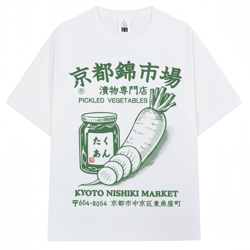 เสื้อยืดลายตลาดนิชิกิสไตล์ญี่ป - Vintage Fashion Kyoto บทวิจารณ์และราคา
