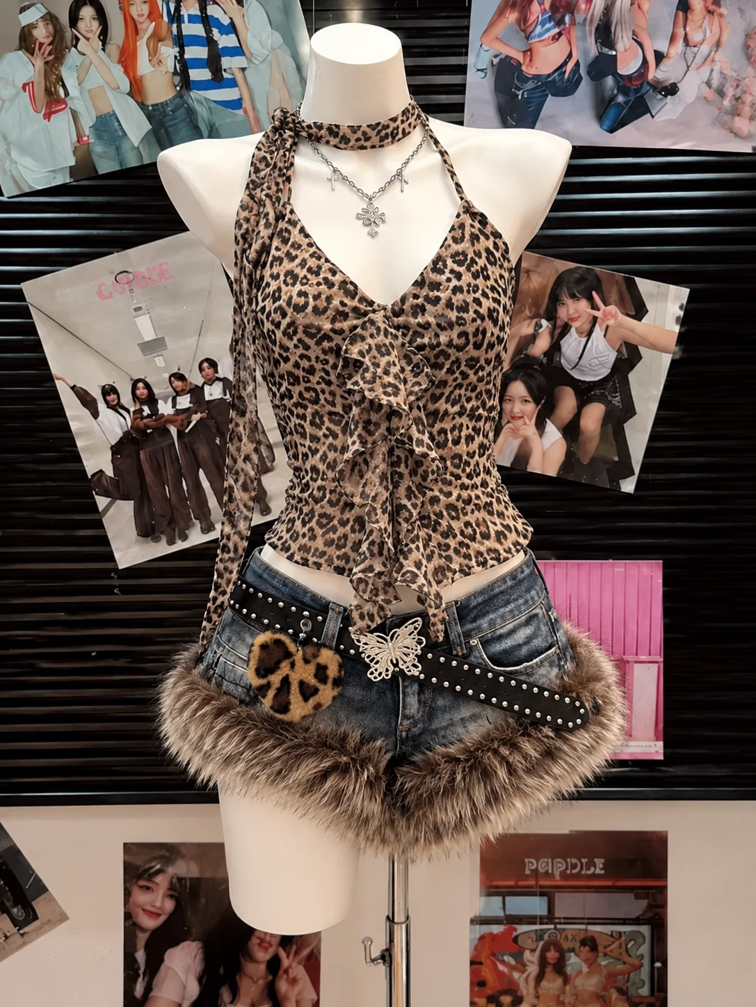 ชุดสองชิ้นสไตล์พังก์สำหรับผู้ห - Vintage Fashion Retro Outfit บทวิจารณ์และราคา