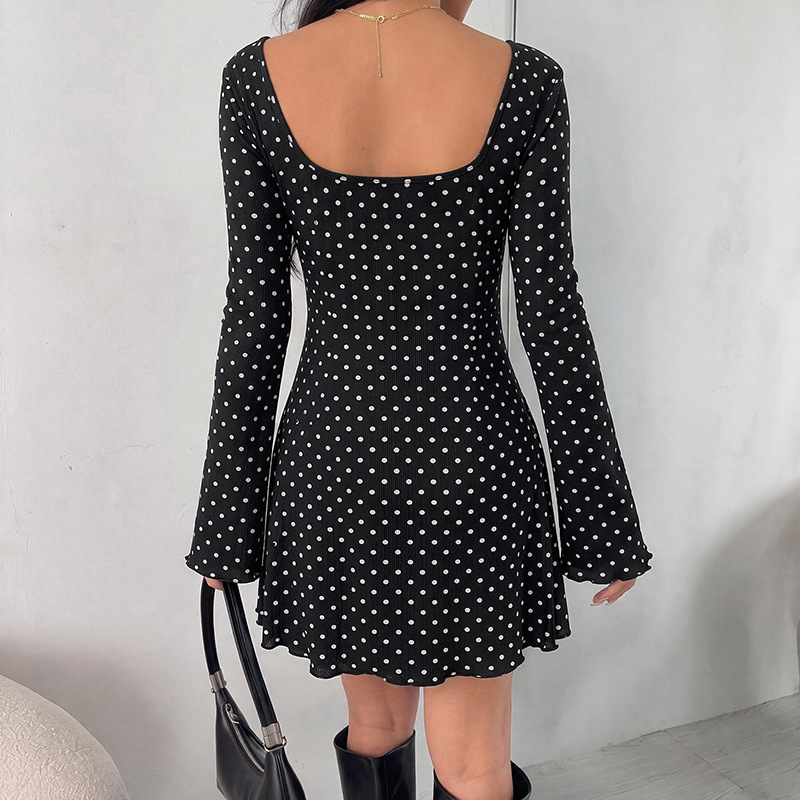 เดรสสั้นผู้หญิงสไตล์วินเทจ ลาย - Vintage Fashion Retro Outfit บทวิจารณ์และราคา