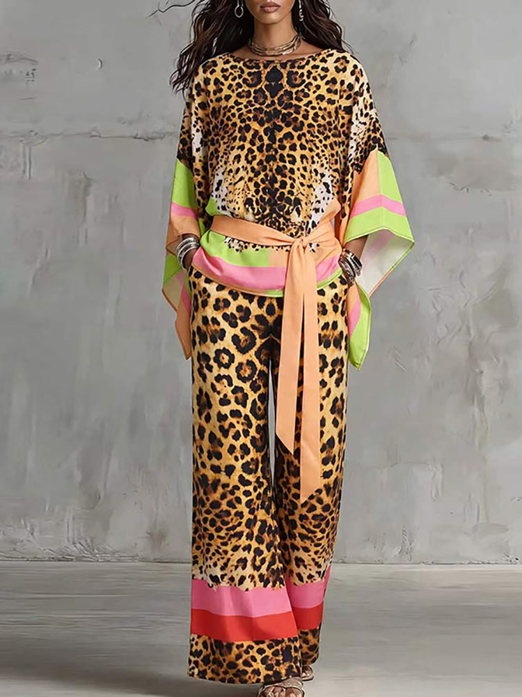 ชุดลำลองลายเสือดาวสไตล์เรโทรสำ - Vintage Fashion Retro Outfit บทวิจารณ์และราคา
